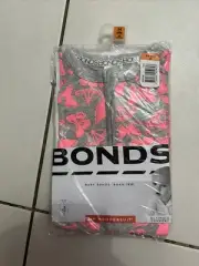 bonds zip wondersuit sz 00 hot pink butterflies (acc478