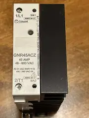 Crouzet GNR45ACZ Solid State Relay 45 AMP 48-600 VAC, ZC, AWG 20 GNR 45ACZ
