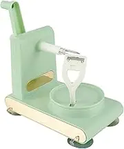 Peeler Machine Stainless Steel Blade Thin Fruit Peeler Elastic Adjustable Peeling Machine Fast Manual Setting Anti-Skid Base Heavy-Duty Peeling Tool for Apples Potatoes Vegetables Fruits