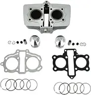 WOODEY Motorcycle Air-Cooled Engine Parts 47mm Cylinder Kit Piston Set and Gasket Total Sets for CBT150 150CC CBT 150
