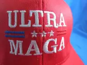 LOT OF 10 ULTRA MAGA RED EMBROIDERED HAT TRUMP 2024 Make America Great Again