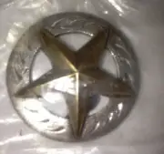 New Western Concho Silver Ring With Gold Star