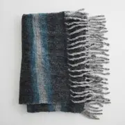 MJG Cabin Stripe Mohair Throw