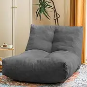 [Cvortll] Bean Bag Chair Lazy Bean Bag Sofa, Floor Beanbag Chairs with Stuffed High-Density Foam, Memory Foam Bean Bag Sofa for Living Room, Bedroom and Office