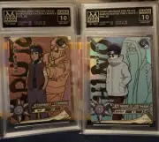 NARUTO KAYOU Asuma And Shino Slab ZR MANA 10 GEM MINT