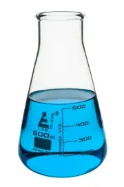 Eisco Labs 500mL Wide Neck Conical Erlenmeyer Flask - Borosilicate Glass