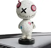 Voodoo Doll Bobblehead Figure - Car Interior Decoration Cute Shaking Head Dolls,Curse Doll Resin Ornaments Car Dashboard Decorations, Bobble Head Figures for Car Znet-au