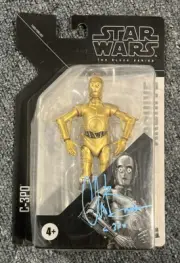 Star Wars The Black Series Signed C-3PO Action Figure Chris Bartlett JSA COA