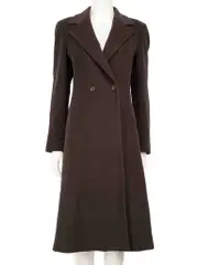 Brown Wool Long Coat