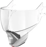 Shark Evojet Visor Chin Curtain Set, grey-clear for Men One Size Grey clear