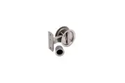 MANOVELLA Round Sliding Cavity Privacy Lock - 63mm - Brushed Nickel