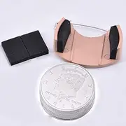 Enjoyer Palming Coins (Half Dollar Version) 10Pcs and Coin Dumper Magic Tricks Appearing/Disappearing Stage Illusion Magician Props Coins Gimmick