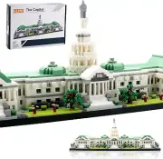 Micro Mini Blocks United States Capitol Building Architecture Model Famous Landm