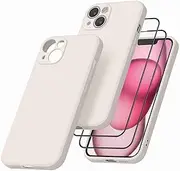 Meliya Designed for iPhone 15 Case, Stylish Silicone Slim Full-Body Protective Phone Cover for iPhone 15 Case