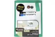 Portable Magnetic White board 28x21.6cm Green Wall Mountable Includes 2 X Marker