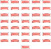 Oshhni 36Pcs,Wigs Tapes Tape Strips, Portable,Sweatproof Lightweight Adhesives Tapes,Double Sided Hair Tape,for Hair Extensions, PET red