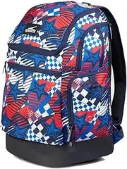 Speedo Teamster 2.0 Rucksack Backpack 35L - For Swimming - Stars - Black/Blue/Red/White, Black/Blue/Red/White