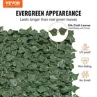 Artificial Green Wall Screen 39x158in Ivy Privacy Fence Faux Hedges for Garden