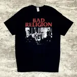 BAD RELIGION LIVE 1980 TSHIRT T 恤 KAOS BAND 棉精梳 24 秒厚