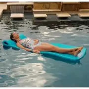 TRC Recreation Splash 1.25" Thick Foam Swimming Pool Float Mat, Teal
