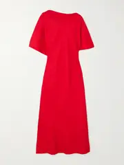 [RÓHE] RÓHE - Silk Midi-dress - Red - FR 38 FR 38 Red