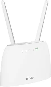 [Tenda] TD4G06 4G LTE Router CAT.4 SIM Cards WLAN Router, Beamforming, No SIM Lock, Plug & Play, 2 Detachable Antennas, LAN/WAN Port (150 Mbps in Download, 300 Mbps 2.4GHz), White