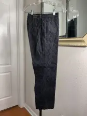 Ann Taylor Devin Eyelet Pants Navy Tailored Ankle Pockets Lined Msrp. $98. NWT
