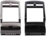 [Ｓｉｍｈｏａ] 2Pack Classic Belt Buckle Automatic Slide Buckle Mens Causal Fit 1.4'' Belts