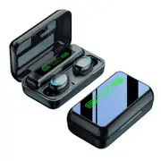 R11 Mirror Led Light Digital Display Noise Reduction Bluetooth Earphone Black Earbuds