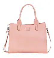 Leatherkart Timeless Genuine Leather Tote Bag - Peach
