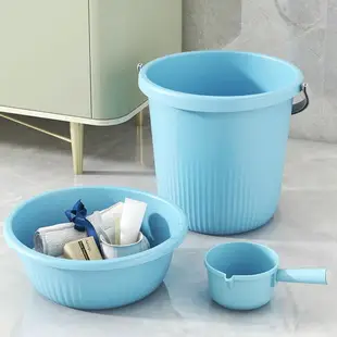塑料水桶手提加厚洗衣桶家用多功能儲水桶圓形桶宿舍洗衣桶裝水桶