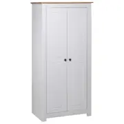 Wardrobe White 80x50x171.5 cm Solid Pine Panama Range vidaXL