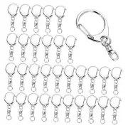 50 pcs Lobster Clasp Key, Keychain Clip, Swivel Clasps Lanyard Snap Hook, DIY