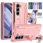 For Samsung Galaxy Z Fold6/5/4 Hinge Screen Protector Rugged Stand Case with Pen