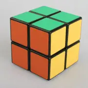 Magic Cube 2x2x2 PVC Black Super Smooth Speed Cube 2 Layers 2x2