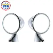 Fit 1966-74 MG Midget MkIII Austin-Healey Sprite Chrome Bullet Style Door Mirror (for: MG)