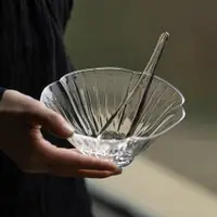 在飛比找ETMall東森購物網優惠-草木祠小菊創意公道杯甜品玻璃碗