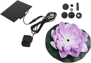 CIMAXIC Solar Powered Fountain Water Bath Decoration Purple Floating Pool Fountain for Outdoor Garden and Park with Water Features for Fish Oxygenation
