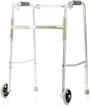 Walker Rollator Walker and Wheels, Folding Walker for Seniors with Durable Aluminum Alloy Frame Supports 5 Inch Wheels, Adjustable Height Little Surprise