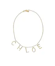 Letter LOGO necklace One size Yellow