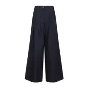 [Dries Van Noten] Dries Van Noten-Indigo Pamplona Cotton Jeans-Donna S STAND