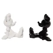Black & White Minnie Salt & Pepper Shaker Set