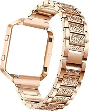 [GRIRIW] Watch Strap Watch Band Blaze Watch Accessories Chic Watchband Replacement Watch Frame Watchband with Watch Frame Watch Wristband Hand Chain Bracelet Watch Replacement Strap Golden