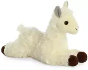 Aurora - Small White Mini Flopsie - 8" Llama - Adorable Stuffed Animal