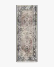 75' x 215' | Machine Washable Runner Rug | Kid & Pet Friendly | Indoor Rug | Kamran Royal Blue Rug | Ruggable