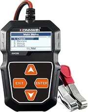 Kw208 12V Car Battery Load Tester Prof Ional Au Tive Alter R Analyzer - Form Voltage Test for Car/Boat/Cycle Black Black Shell Green Display