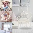 Deluxe Hammock Chair Macrame Cotton Swing Bed Relax Outdoor Hanging Indoor 120CM