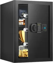 2.6 Cuft Fireproof Safe Box with Programmable Keypad and Backup Keys