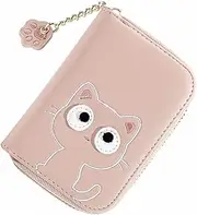 [ROMISBABA] Stylish Zipper Bag Kitten Pattern Mini Wallet for Women Credit Card Coin Purse