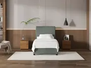My Style Tapered Headboard & Gas Lift Base - King Single / Seaglass / Drawer Base